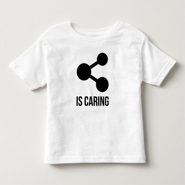 Camiseta Infantil Compartilhar está importando-se o t-shirt (Frente)