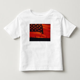 Camiseta Infantil Composto de Digitas da bandeira americana
