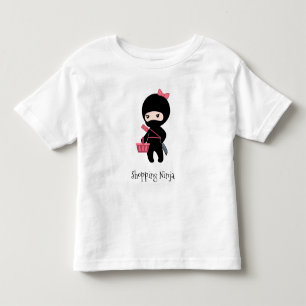 Camiseta Infantil Comprando Ninja Girl