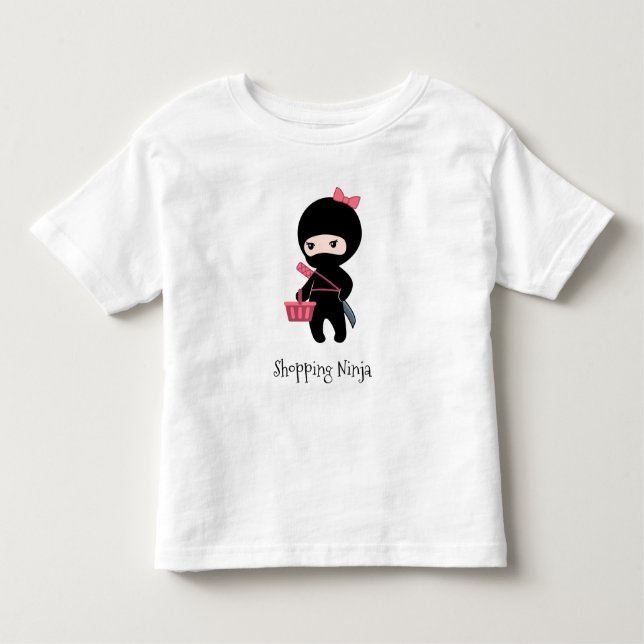 Camiseta Infantil Comprando Ninja Girl (Frente)