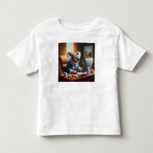 Camiseta Infantil Computador Koala