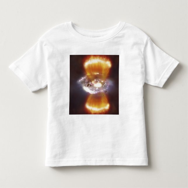 Camiseta Infantil Conceito artístico de uma galáxia (Frente)