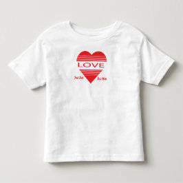 Camiseta Infantil Conceito de Amor e Romance com Elementos de Coraçã