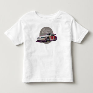 Camiseta Infantil conceito de carro de corrida fictício custom