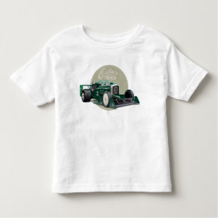 Camiseta Infantil Conceito de carro de retrocorrida personalizado