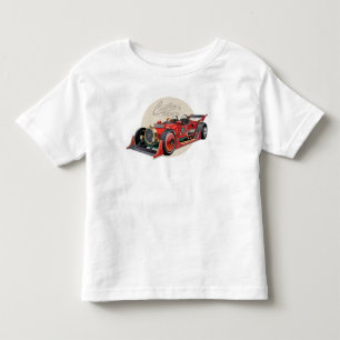 Camiseta Infantil Conceito de carro de retrocorrida personalizado