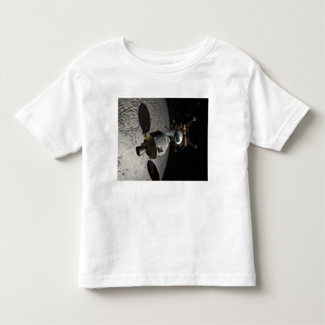 Camiseta Infantil Conceito do veículo de exploração da tripulação de (Frente)