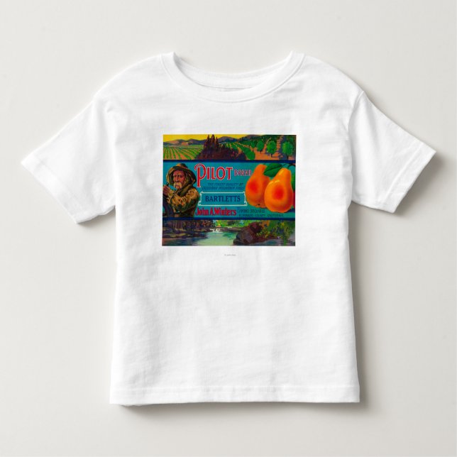 Camiseta Infantil Condado piloto de LabelEl Dorado da caixa da pera, (Frente)