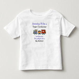 Camiseta Infantil Condutor do comboio/Camisa Irmão Grande