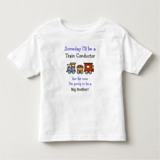 Camiseta Infantil Condutor do comboio/Camisa Irmão Grande