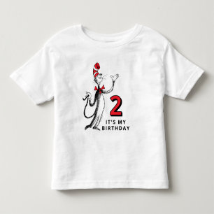 Camiseta Infantil Confetes de Personagens do Dr. Seuss Aniversário