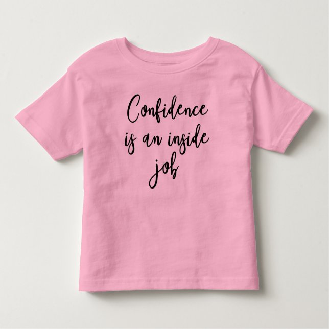 Camiseta Infantil { Confiança É Um Trabalho De Dentro } Empoderament (Frente)