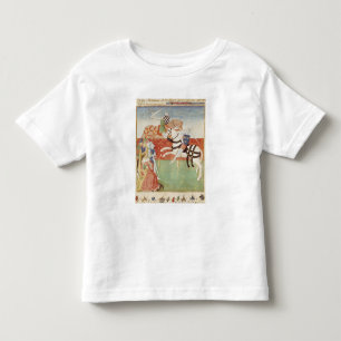 Camiseta Infantil Confrontação de dois cavaleiros antes do rei