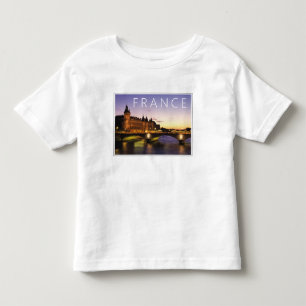 Camiseta Infantil Congresso no Rio Sena   Paris, França