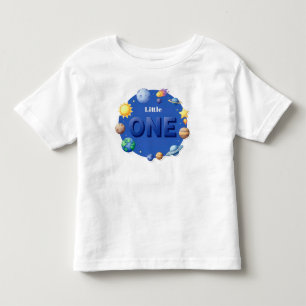 Camiseta Infantil Conjunto de Clipart de Círculo Espacial