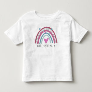 Camiseta Infantil Conjunto de roupa da Irmãzinha Arco-íris