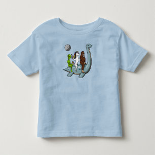 Camiseta Infantil Conspiração Bigfoot Loch Ness Monster Water Ski