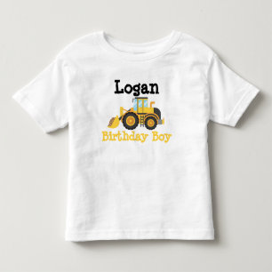 Camiseta Infantil Construção Birthday Toddler T-shirt