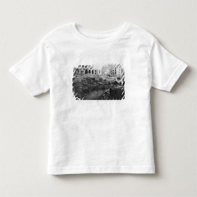 Camiseta Infantil Construção da avenida de l'Opera (Frente)