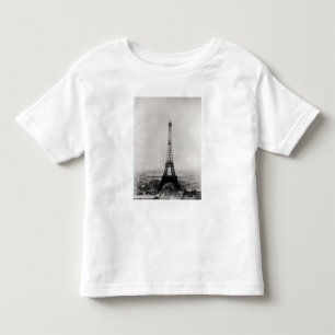 Camiseta Infantil Construção da torre Eiffel