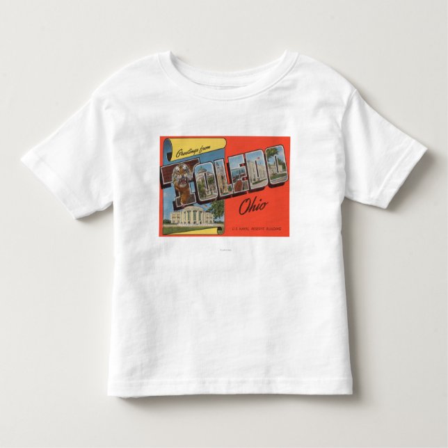 Camiseta Infantil Construção de reserva naval de Toledo, Ohio - E.U. (Frente)