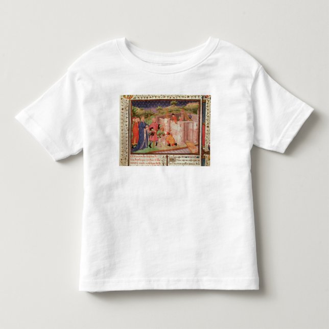 Camiseta Infantil Construção de um castelo (Frente)