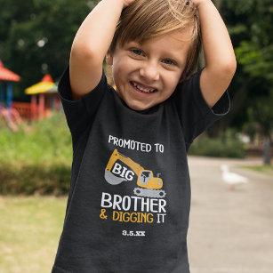 Camiseta Infantil Construção Grande Irmão Escavando Ti v2 Kid