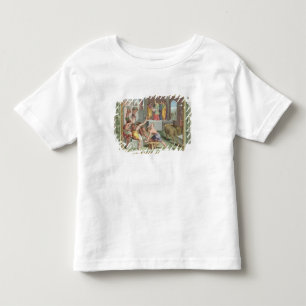 Camiseta Infantil Construindo o templo de Solomon, ilustração de