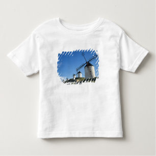 Camiseta Infantil Consuegra, La Mancha, Espanha, moinhos de vento 2
