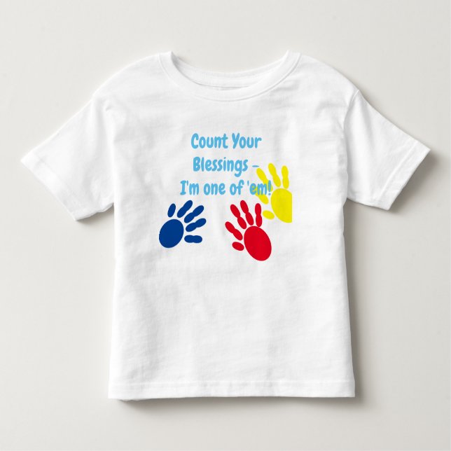 Camiseta Infantil Conte suas bençãos Toddler T-shirt (Frente)