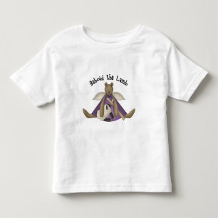 Camiseta Infantil Contemplem a Capa Curta Cristã de Lamb Toddler