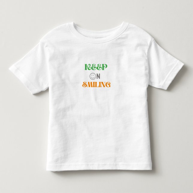 Camiseta Infantil Continue sorrindo (Frente)