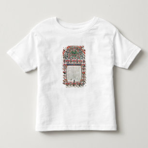 Camiseta Infantil Contrato de casamento judaico (velino)