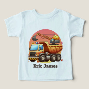 Camiseta infantil Cool Boys construção personalizá
