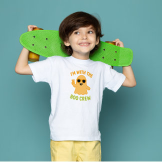 Camiseta Infantil Cool Ghost Halloween T-Shirt | Funny Kids Tee