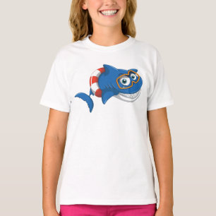 Camiseta Infantil Cool Shark Splash para Crianças