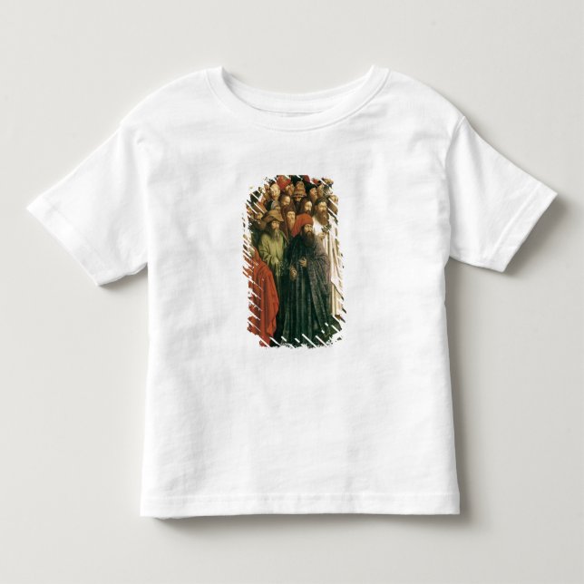 Camiseta Infantil Cópia da adoração do cordeiro místico (Frente)