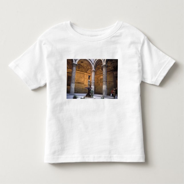 Camiseta Infantil Cópia de Putto com Dolphin de Andrea del del (Frente)