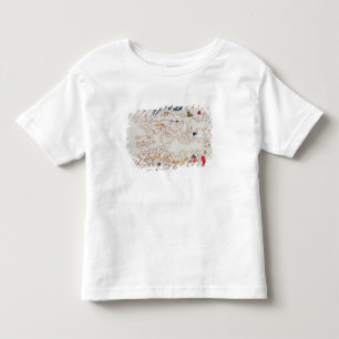 Camiseta Infantil Cópia do mapa Catalan de Europa, Norte de África