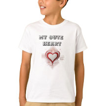 Camiseta Infantil Coração Adorável: Espalhe Amor p