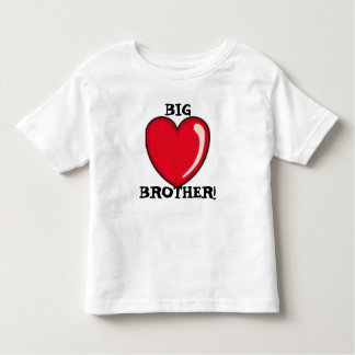 Camiseta Infantil coração, BIGBROTHER!