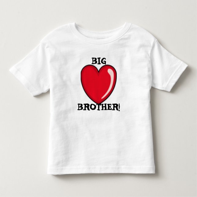 Camiseta Infantil coração, BIGBROTHER! (Frente)