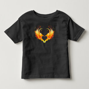 Camiseta Infantil Coração do Anjo Fogo com Asas