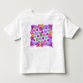 Camiseta Infantil CORAÇÃO E FLORES T-Shirt