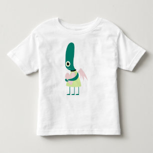 Camiseta Infantil Coração estrangeiro bonito
