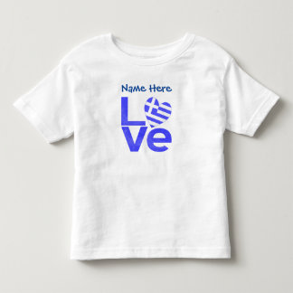 Camiseta Infantil Coração PERSONALIZADO Bandeira Azul da Grécia