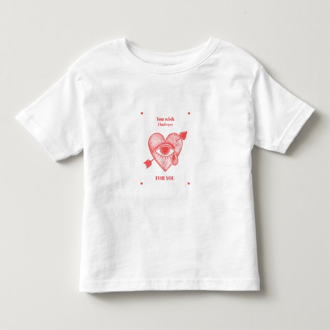 Camiseta Infantil CoraçãoComOlho|CitaçãoDeAmor|CoraçãoComFlecha|Cora (Frente)