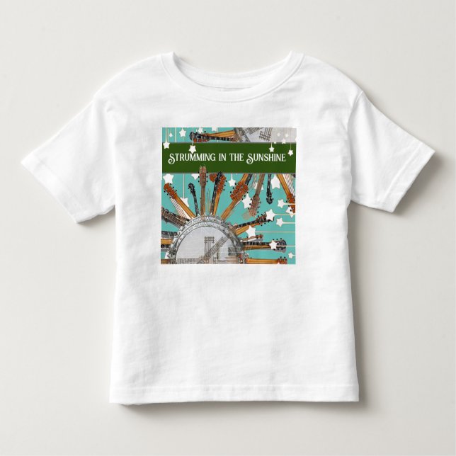 CAMISETA INFANTIL CORDAS DE GUITAR NO SOL (Frente)