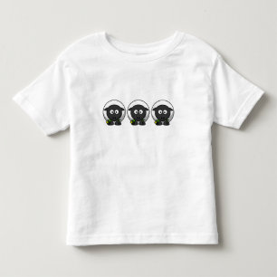 Camiseta Infantil Cordeiro bonito dos desenhos animados