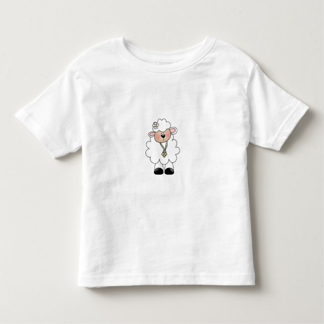 Camiseta Infantil Cordeiro branco (Frente)